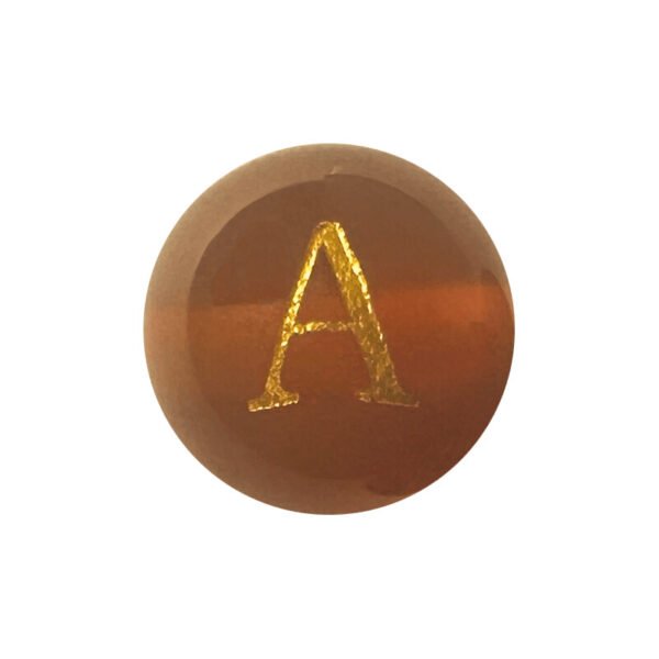 Red Onyx Initial A