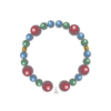 Blue Cat's Eye & White Mermaid Tail Bracelet – 237A5F