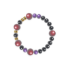 Balanced Black Onyx Initial O & Red Strawberry Crystal Signature Bracelet – F0BACF Balanced Black Onyx Initial O & Red Strawberry Crystal Signature Bracelet – F0BACF